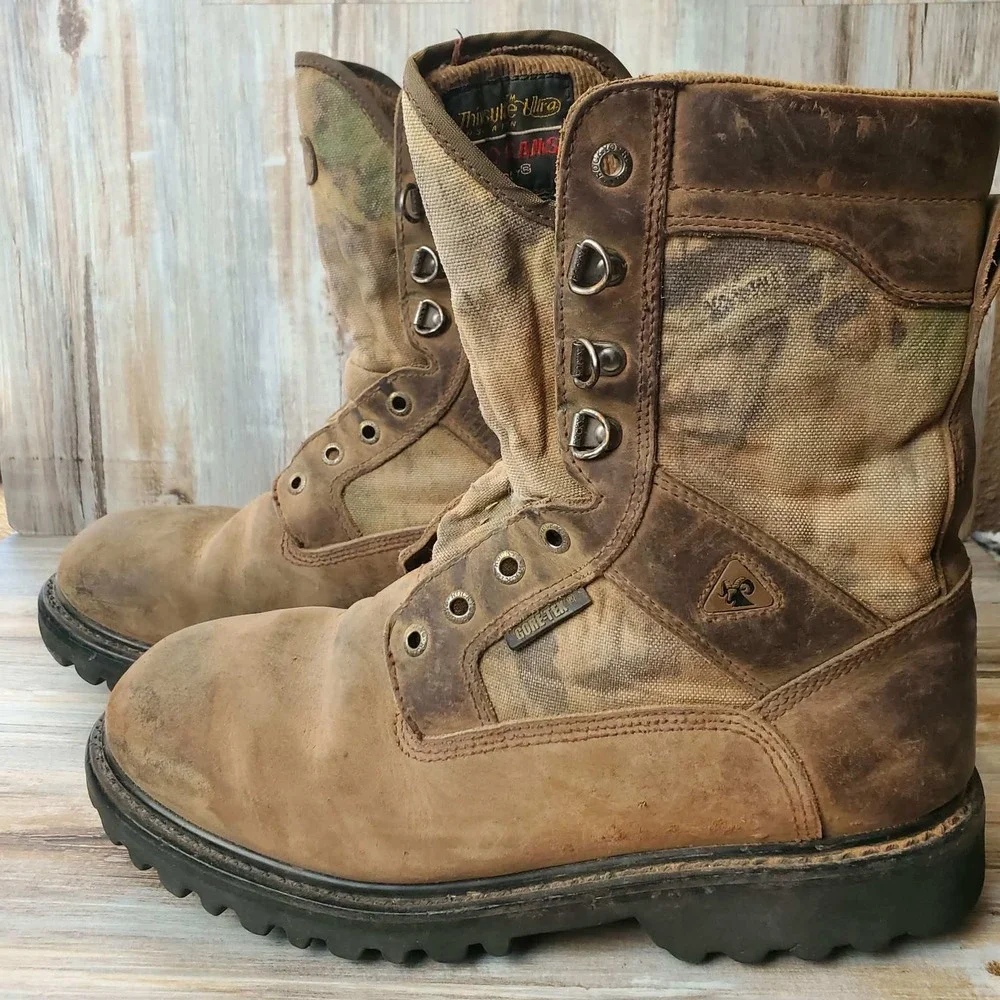 Rocky BearClaw 800G Thinsulate Gore-Tex Hunting Boots Mens‎ 9M Brown Camo 9123